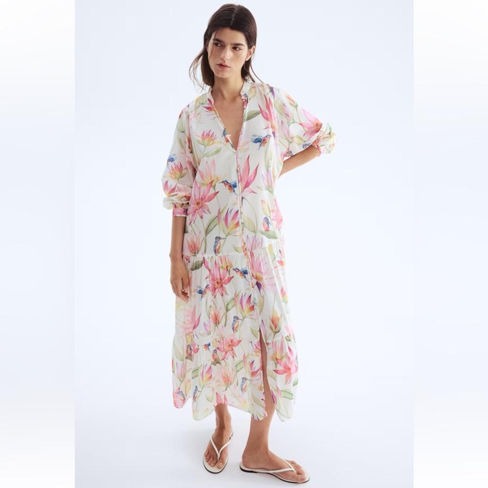 H&M Floral Tiered Dress